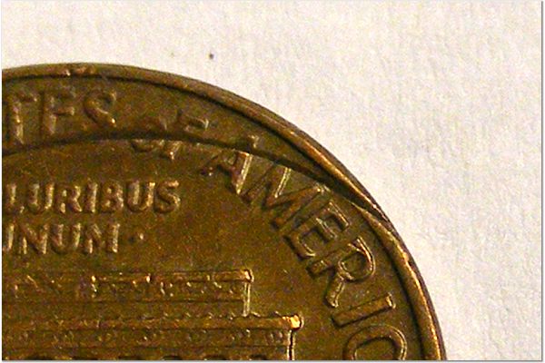 1966-Lincoln-Cent-Incomplete-Clip-?